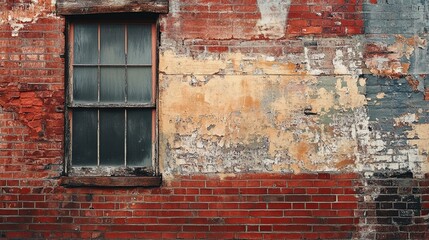 Urban street art on the side of a brick building.