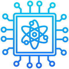 Quantum Processor Icon