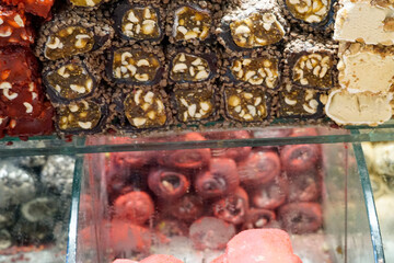 tasty turkish delights at the grand bazaar in istanbul