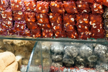 tasty turkish delights at the grand bazaar in istanbul