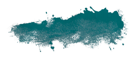 green watercolor background. Artistic hand paint. Isolated on transparent background.