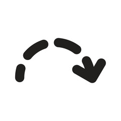 Jump Navigation Lineart Icon