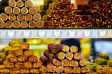 tasty turkish delights at the grand bazaar in istanbul
