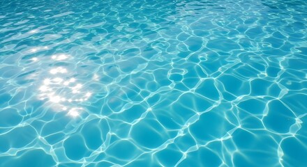 Obraz premium A captivating close-up of a sunlit water surface, alive with intricate patterns of light and shadow. 