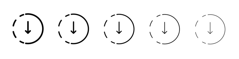 submit progress icon flat illustration set logo