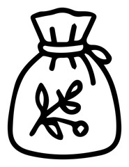 A Simple Sack for Storing Treasures Gifts or Holiday Goodies