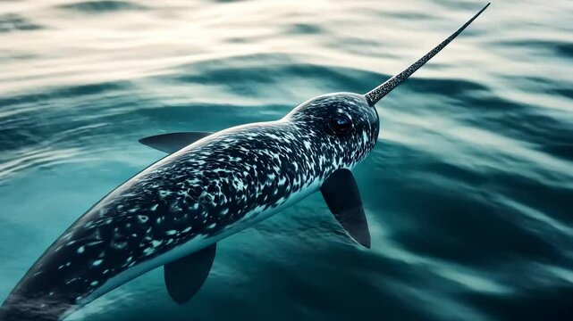 Narwhal in the ocean