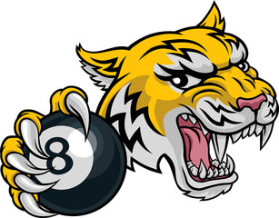 Wildcat Bobcat Bobcats Wildcats Billiards Mascot