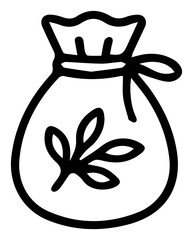 A Stylish Money Bag with a Leaf Design a Symbol of Growth and Wealth