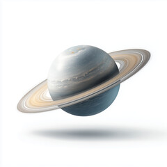 Stunning Visualization of a Ringed Planet in Space , isolated on white background png