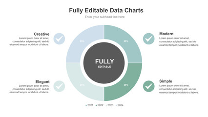 Fully Editable Data Charts for Business Presentations