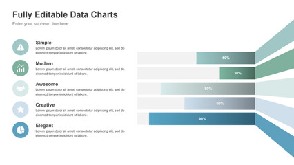 Fully Editable Data Charts for Business Presentations