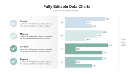 Editable Data Charts for Business Analysis and Financial Reporting