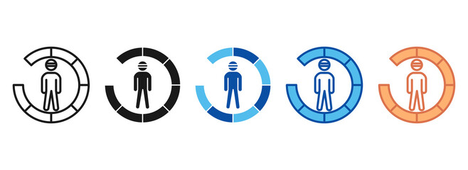 Player Icon Set Multiple Style Collection