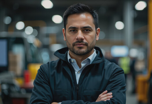 Supervisor at a safety check station, ensuring workplace compliance and safety