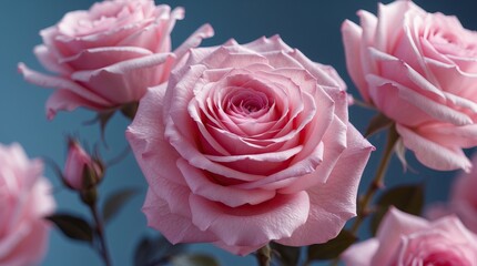 Fototapeta premium Rose Embraced by Petals — A Symbol of Refined Sensuality, Unspoken Beauty, and Cyclical Fragility