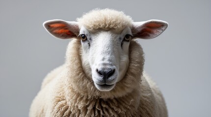 Close-up of a Sheep — A Symbol of Natural Gentleness, Textural Expressiveness, and Trustful Calm