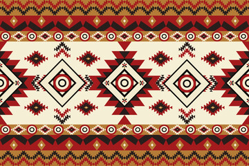 Traditional tribal textile pattern with intricate red and tan borders. Ideal for rustic prints, fabric panels, and cultural design projects.
