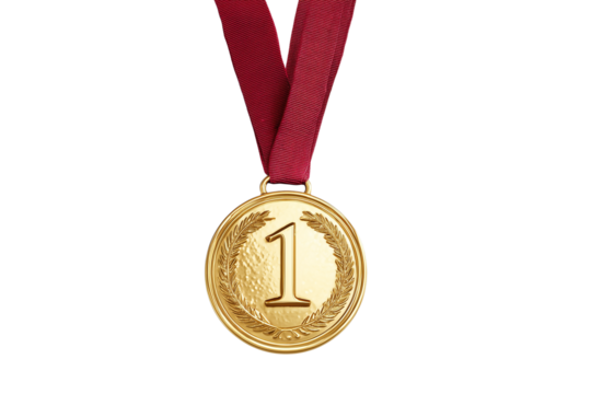 Gold Victory Medal for Top Ranking Position - Powered by Adobe