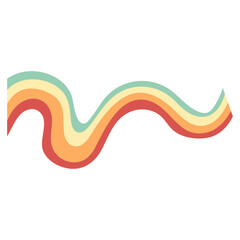 Rainbow Curved Ornament