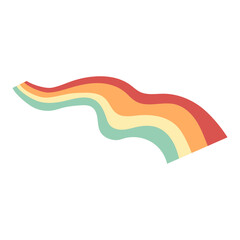 Rainbow Curved Ornament