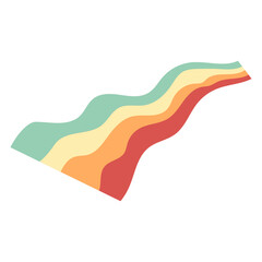 Rainbow Curved Ornament