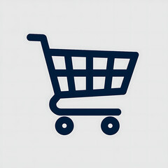 Shopping cart icon. Black shopping cart vector isolated on white background. Shopping cart trolley icon vector. Shopping cart icon in flat style. vector illustration. eps 10