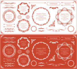 Fashionable frame. Design template. A set of gorgeous foreheads.
