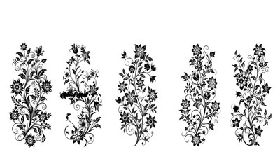 Decorative floral vines