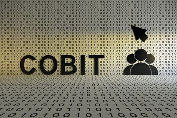 COBIT concept text sunlight 3D illustration