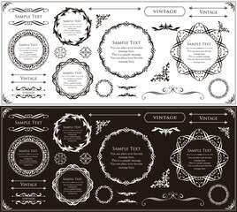 Fashionable frame. Design template. A set of gorgeous foreheads.
