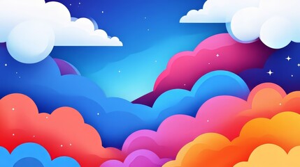 Abstract background with clouds