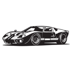 Fototapeta premium Sport Car Illustration Racing Car Clipart Design 