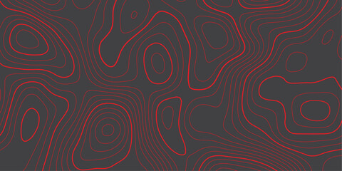Abstract Terrain Lines – Monochrome Contour Map Style Background Design.