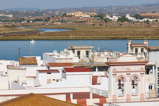 Picturesque andalusian village of Ayamonte and Guadiana river. Andalucia, Spain