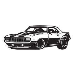 Naklejka premium Sport Car Racing Illustration Sublimation Art Clipart