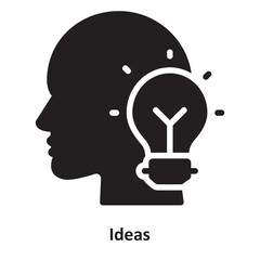 Ideas Vector Icon which can easily modify or edit