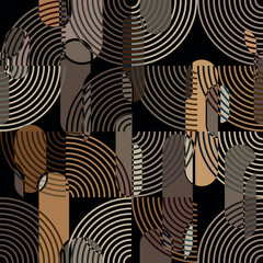 chain pattern geometric fabric design	