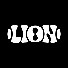 lion typography 