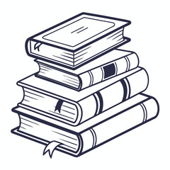 Stack of books education knowledge learning literature