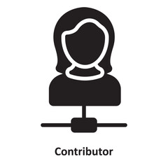 Contributor Vector Icon which can easily modify or edit