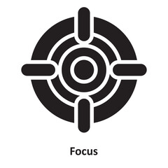 Focus Vector Icon which can easily modify or edit