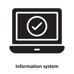 Information system Vector Icon which can easily modify or edit © Design Linker