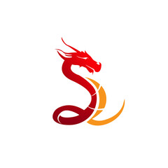 dragon illustration logo