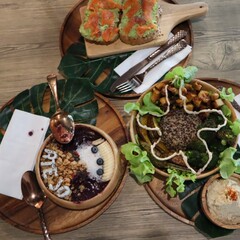 spices and herbs on the table