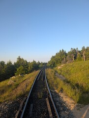 Fototapeta premium railway in the countryside
