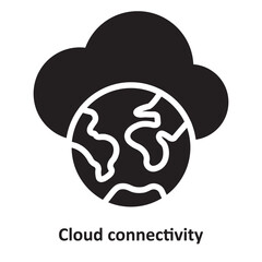 Cloud connectivity Vector Icon which can easily modify or edit