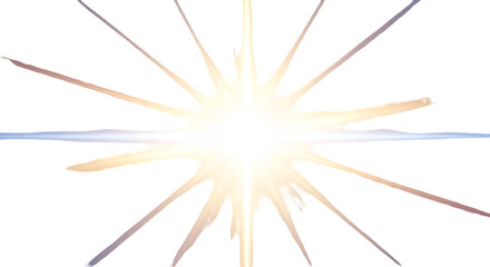 Obraz premium Golden Light Ray Stream