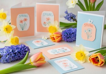 greeting card with flowers
