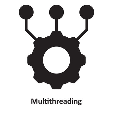 Multithreading Vector Icon which can easily modify or edit